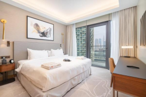 Chic apartment for 4 with Burj Khalifa views